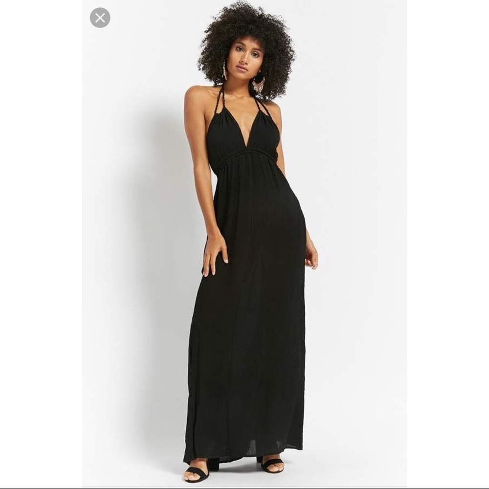 Forever 21 Plunging Gauze Maxi